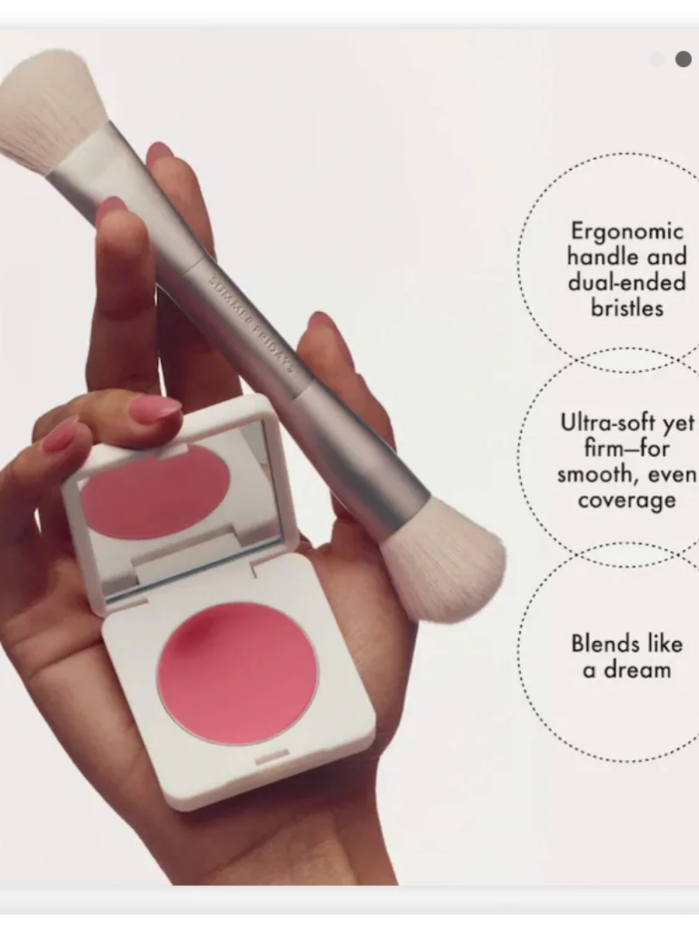 NWT Summer Fridays The Blush Brush